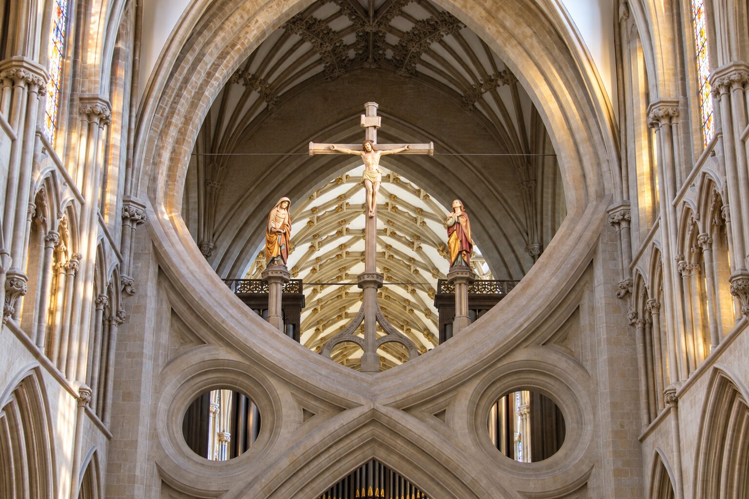 The scissor arches of Wells Cathedral